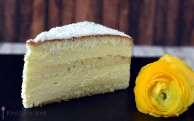 Lieblingsrezept – Luftige Zitronen-Quark-Sahne-Torte